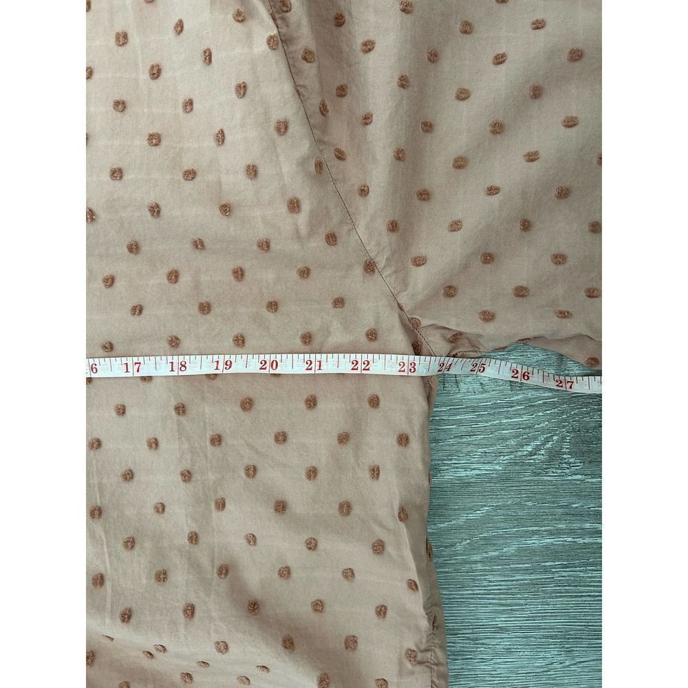 Zara EUC Puff Sleeves Polkadot Blouse Dust Pink Size M - Picture 8 of 9
